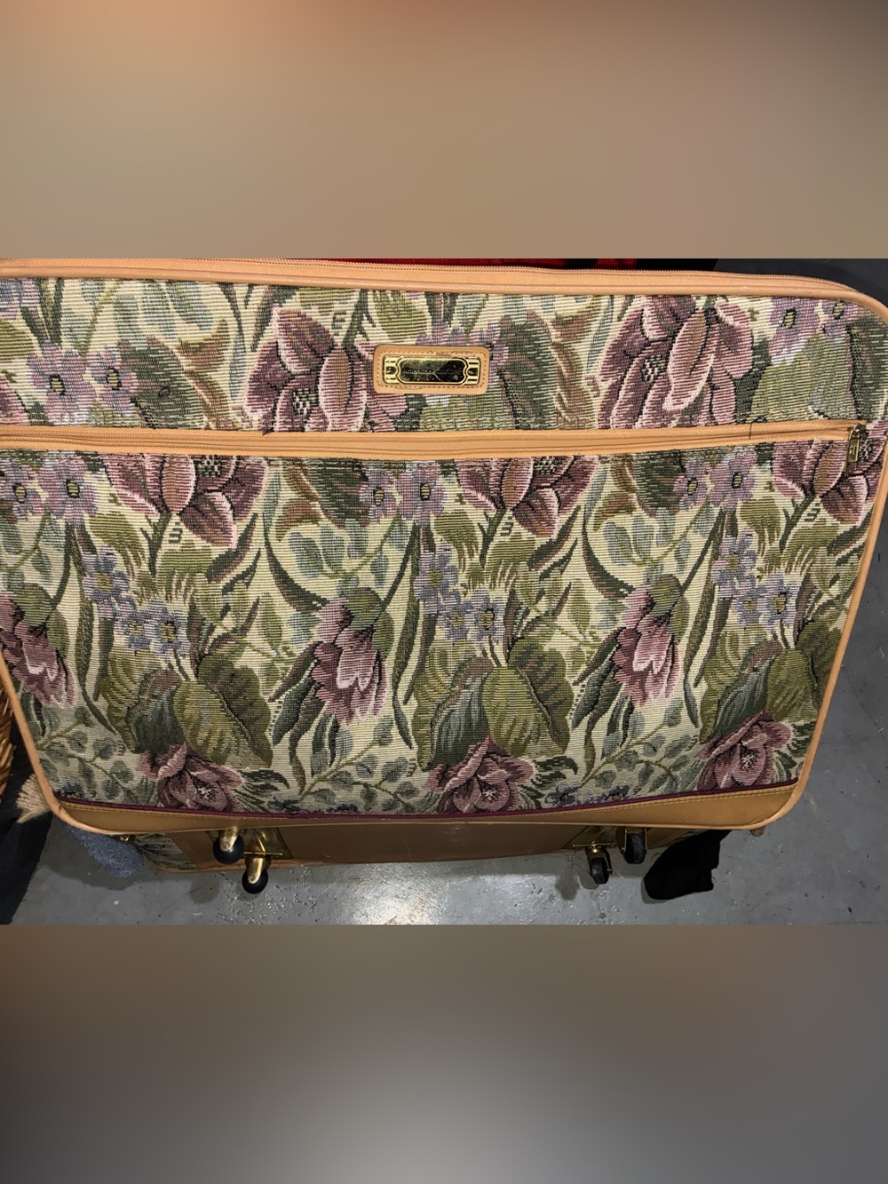 Floral Tapestry Travel Bag Suitcase